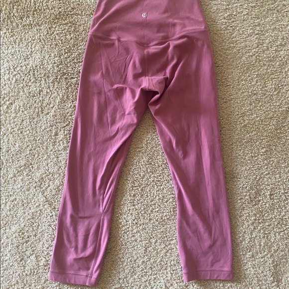 Lululemon Plum colored Crop leggings - Picture 2 of 3